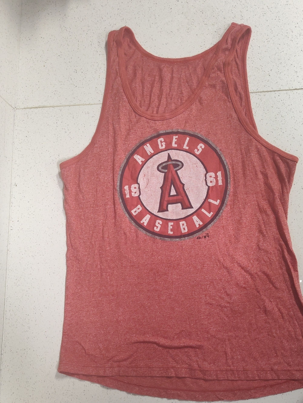 Los Angeles Angels Red Baseball Tank Top